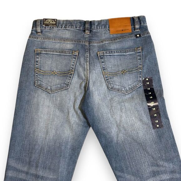 NWT Lucky Brand Jeans Girls Size 18 Authentic Skinny Mid Rise Adjustable Denim - Picture 4 of 9